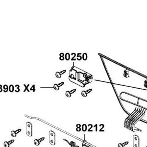 80250-ALE8-E00-N1R HOLDER LATCH (Black) — diagram cutout