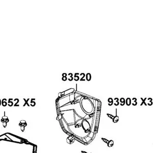 83520-AEE9-E00-N1R COVER RH TAIL LIGHT (Black) — diagram cutout
