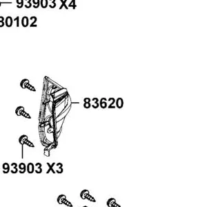 83620-AEE9-E00-N1R COVER LH TAIL LIGHT (Black) — diagram cutout