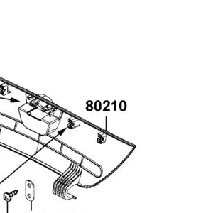 80210-AEE9-600-VEP LID TAIL GATE COVER — diagram cutout
