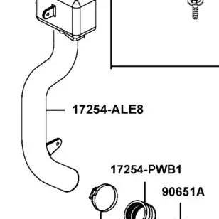 17254-ALE8-E00 TUBE AIR/C IN — diagram cutout