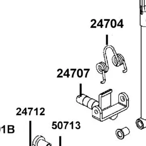 24707-AEE9-M00 BRKT SHIFT LEVER — diagram cutout