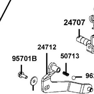 24712-AEE9-M00 STAY SHIFT GUIDE — diagram cutout