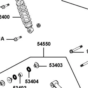 54550-ZWA2-M00 A-ARM ASSY RR LOWER LH — diagram cutout