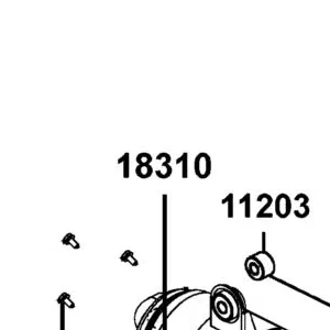 18310-LKM8-900 MUFFLER COMP — diagram cutout