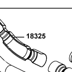 18325-LKM8-F20 PROTCTOR B EXH PIPE — diagram cutout