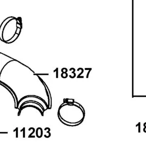18327-LKM8-F20 PROTCTOR D EXH PIPE — diagram cutout