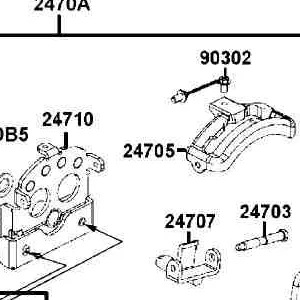 24705-LKM8-700 COVER SHIFT LEVER GUIDE — diagram cutout