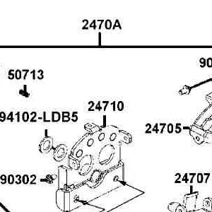 24710-LKM8-700 STAY SHIFTER — diagram cutout