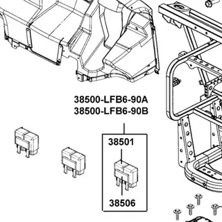 38501-LGL3-90A RELAY COMP LIGHT — diagram cutout