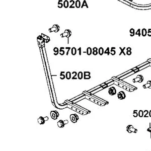 5020B-ALE8-E00 PIPE COMP R SIDE FRAME — diagram cutout