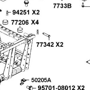77342-ALE8-E00 PIN CARGO BED — diagram cutout