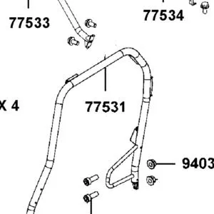 77531-AKB9-M00 L PIPE COMP ROOF — diagram cutout