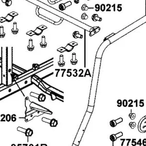 77532-ALE8-E00-MAS CROSS PIPE COMP. ROOF — diagram cutout