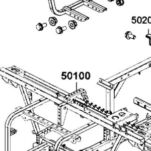 50100-AKB9-M00 BODY COMP FRAME — diagram cutout