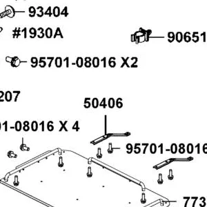 50406-AKB9-M00 STAY REAR FENDER — diagram cutout