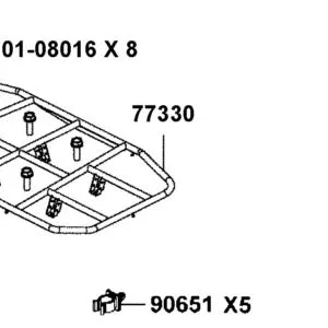 77330-AKB9-M00 REAR CARRIER LUGGAGE — diagram cutout