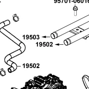 19502-ALE8-E00 WATER HOSE RADIATOR — diagram cutout