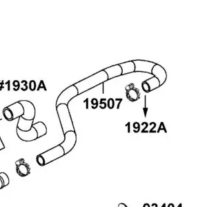 19507-ALE8-E00 HOSE WATER — diagram cutout
