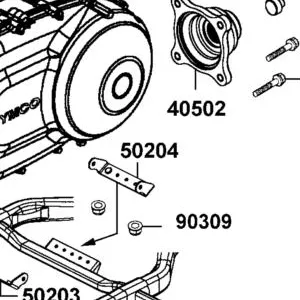 50204-ALE8-E00 BRKT HANGER RR — diagram cutout