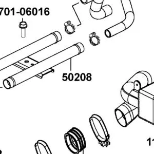 50208-ALE8-E00 WATER PIPE RADIATOR — diagram cutout