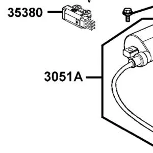 3051A-LKM8-E00 COIL ASS'Y IGNITION — diagram cutout