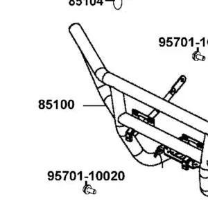 85100-AGA6-M00 PIPE COMP FR BUMPER — diagram cutout
