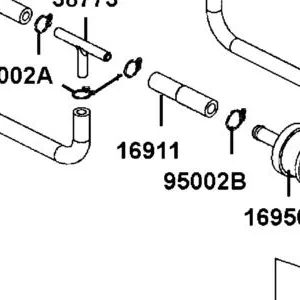 16911-AFB9-M00 HOSE ASSY BREATHER — diagram cutout