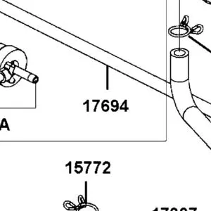 17694-AFB9-M00 HOSE B BREATHER — diagram cutout