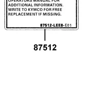 87512-LEE8-E01-T01 WARNING ENGAGE REVERSE — diagram cutout