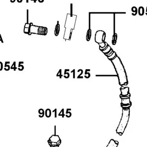 45125-ALE8-E00 HOSE ASSY M/C FR BRK — diagram cutout