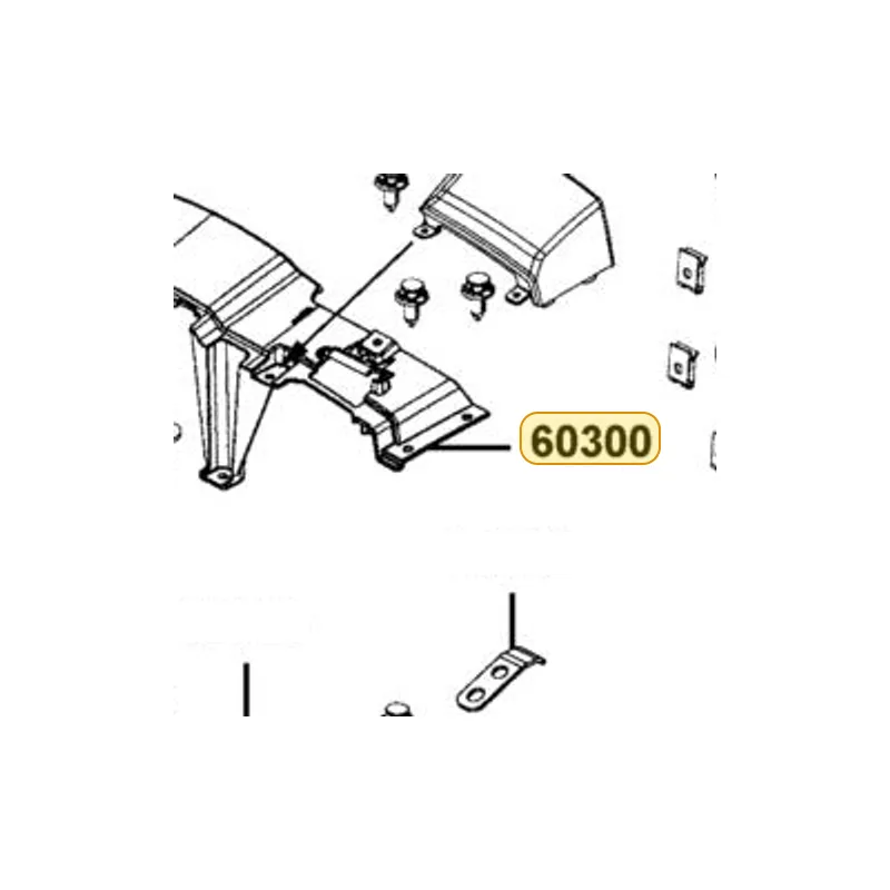 60300-ALE8-E00-HGR TOP COVER FRONT PANEL — diagram cutout