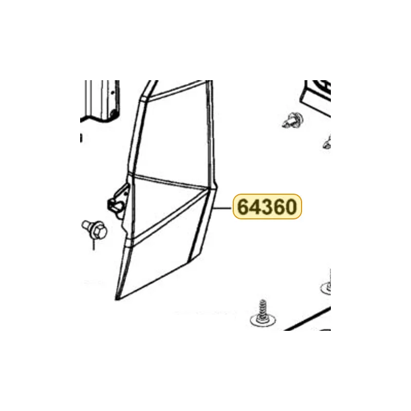 64360-ALE8-E00-HGR PANEL LH SIDE — diagram cutout