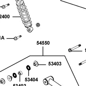 54550-ALE8-E00 A-ARM ASSY RR LOWER LH — diagram cutout
