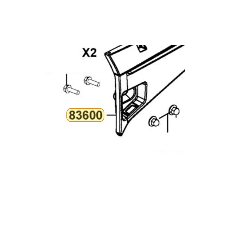 83600-ALE8-E00-HGR PANEL LH REAR FENDER — diagram cutout