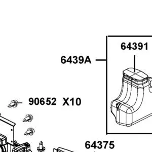 6439A-ALE8-E00-N1R BOX ASSY LUGGAGE (Black) — diagram cutout