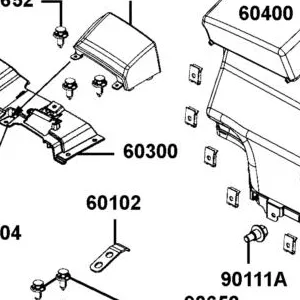 60300-ALE8-600-YZP TOP COVER FRONT PANEL — diagram cutout