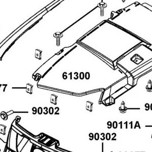 61300-ALE8-600-YZP FENDER LH FRONT — diagram cutout