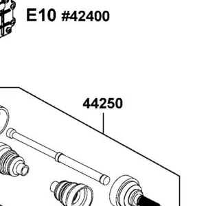 44250-ALE8-E00 HALF SHAFT FR L — diagram cutout
