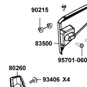 83500-ALE8-E00-N1R PANEL RH REAR FENDER (Black) — diagram cutout