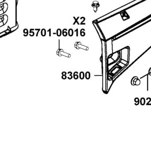 83600-ALE8-E00-N1R PANEL LH REAR FENDER (Black) — diagram cutout