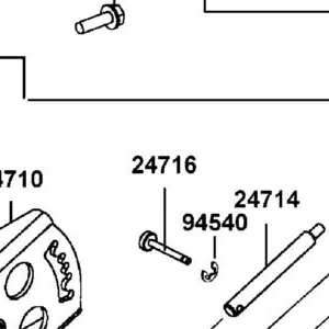 24716-ALE8-E00 BAR SHIFTER — diagram cutout