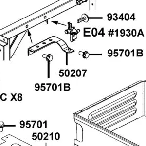 50207-ALE8-E00 BRKT A/C — diagram cutout