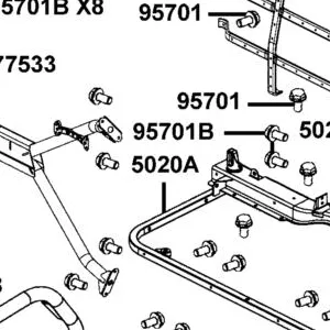 5020A-ALE8-E00 CROSS PIPE COMP SEAT — diagram cutout