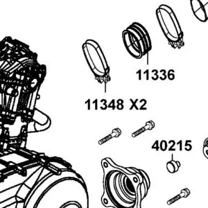 11348-ALE8-E00 BAND 59X99 FRONT CVT TUBE — diagram cutout