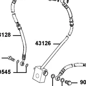 43126-ALE8-E01 HOSE ASSY M/C RR BRK — diagram cutout