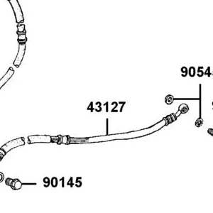43127-ALE8-E01 HOSE ASSY C/P RR R BRK — diagram cutout