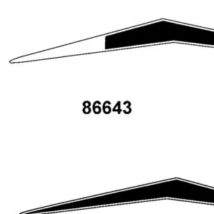 86643-AFB9-M30-T02 STRIPE B R RR TAIL — diagram cutout