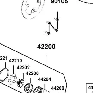 42200-ALE8-M01 HALF SHAFT. RR R DIFF — diagram cutout
