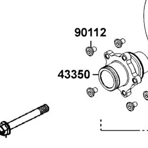 43350-LKM8-700 HOLDER RR BRK DISK — diagram cutout